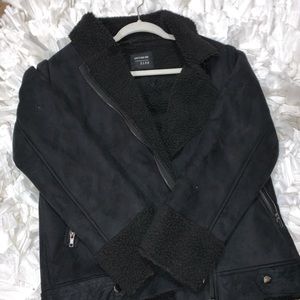 Black Shearling Coat